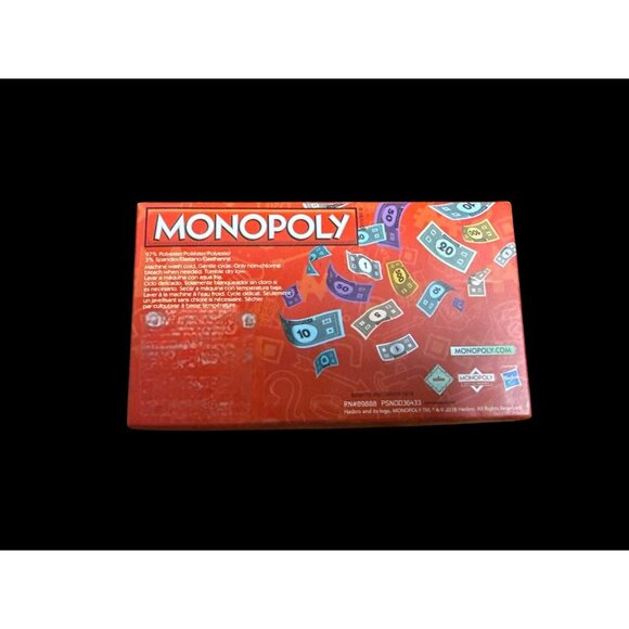 MONOPOLY Men's Crew Socks 3 Pairs Size 6-12 New in Box - Picture 2 of 2